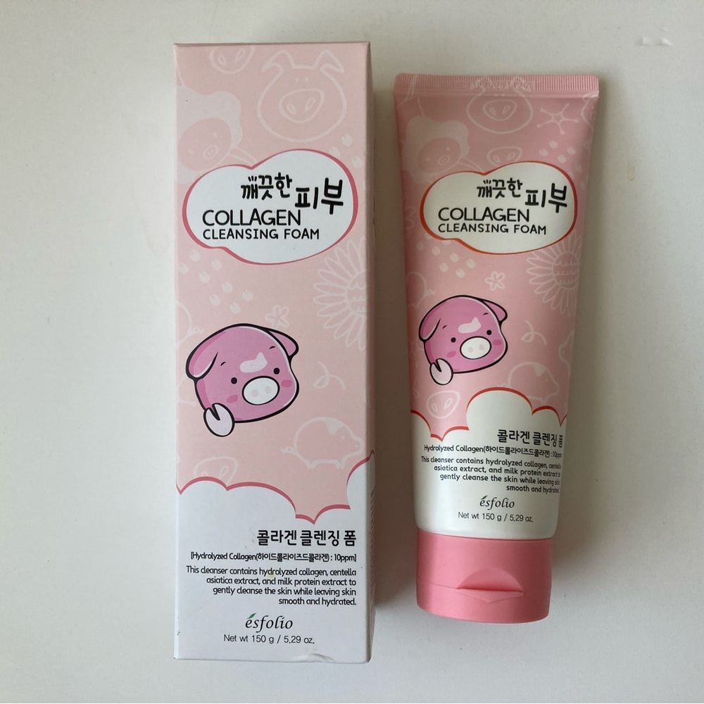 Esfolio Collagen Cleansing Foam 5.29 oz 150 g Korean